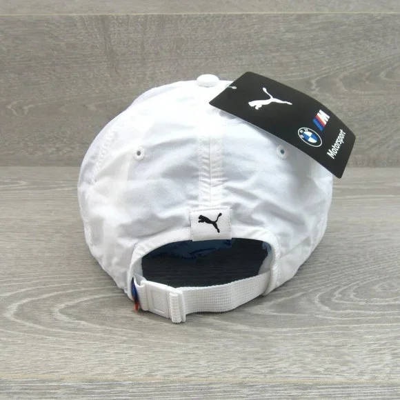Puma BMW M Motorsport White Baseball Cap Hat Adult One Size Fit NEW - Picture 7 of 14